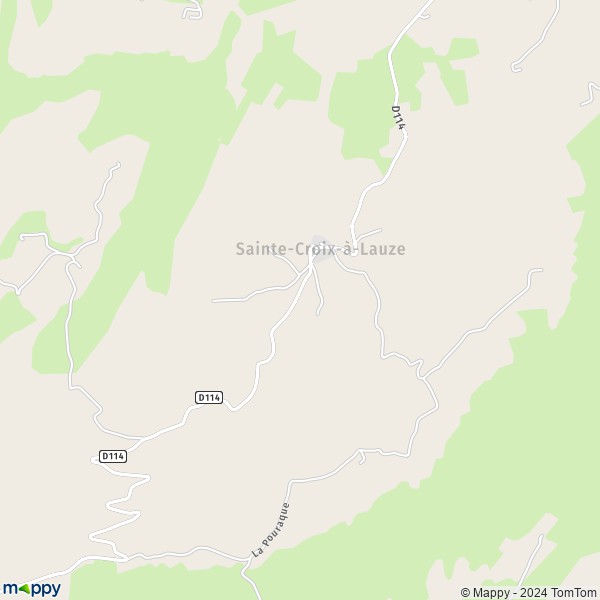 La carte pour la ville de Sainte-Croix-à-Lauze 04110