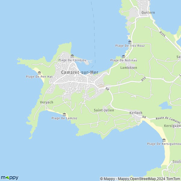 La carte pour la ville de Camaret-sur-Mer 29570