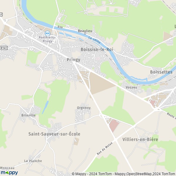 La carte pour la ville de Boissise-le-Roi 77310